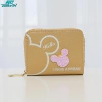 ราคา กระเป๋าสตางค์ใบสั้นซิปลายการ์ตูนน่ารักสำหรับผู้หญิง Dompet Koin มีการพิมพ์หนัง Pu อินเทรนด์ (21031787674)
