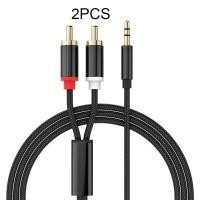 ราคา Double Lotus Head Rac Adapter 3 5mm One In Two Cable Computer Car Audio Telephone Plug Audio Adapter Aux Converter (20000183685)
