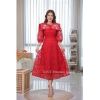 ราคา Maxi Dress ผ้าลูกไม้ ฉลุ ผ้าปัก แต่งปกไหล่ L 4XL ชุดสาวอวบ อ้วน ชุดใส่ทำบุญ ลูกไม้สีแดง เดรสสีแดง ชมพู ชุดไปวัด ชุดงานหมั้น ชุดไปงานบวช ลูกไม้ ฉลุ งานป้าย D N Y (21379140744)