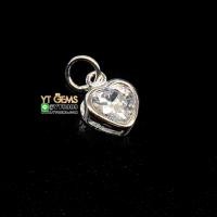 ราคา จี้เพชร หัวใจ จี้เงินแท้ เพชรSwiss YTG 9195 (18267850333)