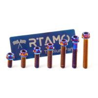 ราคา RTAMO M6x12 16 20 25 30 35 40Mm 1 0P Gr5ไททาเนียมแบบฟอร์มันใช้ได้กับแฮนด์ เหวี่ยงเคส Rad สำหรับ Nmax aerox xmax Pcx raider sniper (17975248093)