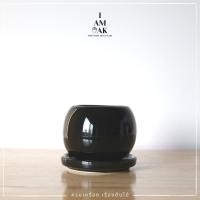 ราคา กระถางเซรามิกทรงกลม ปากเล็ก มินิมอล (17340862590)