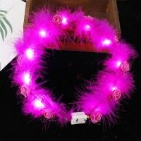 ราคา ที่คาดผมพวงมาลัยมงกุฎนางฟ้าขนนก Led มงกุฎดอกไม้1ชิ้นที่ที่คาดผมมงกุฎสว่างขึ้นขนนกสำหรับงานเลี้ยงงานแต่งงาน (16983227032)