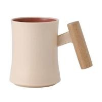 ราคา Nordic Simple PP Straight Mug Coffee Mugs Tea Mug Coffeeware Teaware with Lid Wooden Handle Mug Office Coffee Cup Water Cup (19915480265)