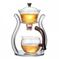 ราคา Chinese Kungfu Glass Tea Set Magnetic Water Semi Automatic Custom Glass Teapot (19227606612)