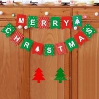 ราคา Merry Christmas Bunting Garland Banner Hanging Flag Shop Home XMAS Party Decor S6 XM TH (20685528912)