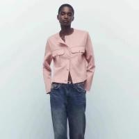 ราคา ZARA เสื้อแจ็คเก็ตผ้านิ่มอเนกประสงค์สำหรับผู้หญิงใหม่เสื้อแจ็คเก็ต2023ฤดูใบไม้ร่วง620 4968227 (20422250063)