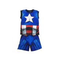 ราคา ชุดผ้ามันกัปตันอเมริกา Captain America ชุดแฟนซีเด็ก ชุดซุปเปอร์ฮีโร่ ลิขสิทธิ์แท้ (14516332869)
