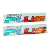 ราคา สติ๊กเกอร์ Sticker TRITON PLUS มิสซูบิชิ ไททัน Mitsubishi triton plus ปี 2006 2014 Side Sticker Decal Triton Plus มีบริการเก็บปลายทาง (5138772239)