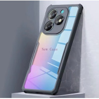 ราคา ส่งจากไทย เคสกันกระแทก Case infinix Smart 8 เคสใสขอบสี ขอบนิ่มหลังแข็ง เคสโทรศัพท์ infinix Smart 8 เคส PC TPU ดำ (21165203344)