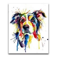 ราคา ภาพพันธุ์สุนัขศิลปะ บูลด็อกฮัสกี้โกลเด้นรีทรีฟเวอร์โดเบอร์แมนเท็ดดี้ลูกสุนัข ตกแต่งบ้านที่มีสีสัน (20321163214)