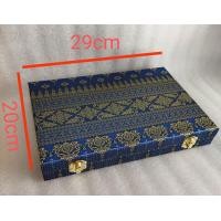 ราคา กล่องใส่พระกันกลิ้งลายไม้ ลายตาราง ลายไทย ขนาด20 29 4cm (19411143089)