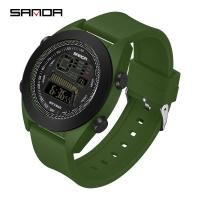 ราคา รองเท้าแตะดิจิตอลอิเล็กทรอนิกส์เรืองแสง Led หรูหราของผู้ชายนาฬิกาลำลองกีฬากันน้ำ SD9025 8 (18281601977)