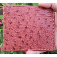 ราคา Tan นกกระจอกเทศสีแทน แบบสองพับสั้น กระเป๋าหนังตัวนกกระจอกเทศ สีแทน มีลายจุดของหนังตัวเห็นเด่นชัด (18027834633)