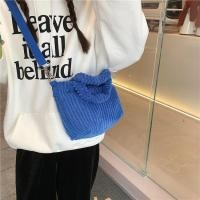 ราคา พร้อมส่ง กระเป๋าผ้า กระเป๋าสะพายข้าง สะพายคาดตัว สายปรับได้ ผ้าลูกฟูก มินิมอล สไตล์เกาหลี Hazel Bag (16857840662)