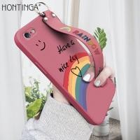 ราคา มีสายรัดข้อมือ Hontinga เคสมือถือ เคสโทรศัพท์ เคส Iphone 5 5s SE 2016กรณี Rainbow Smile Square Original ซิลิโคนนุ่มเหลว Edge ยางมีลวดลายกรณีคลุมทั้งหมดกล้องป้องกันกรณีกลับ (9813597487)