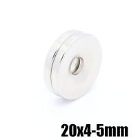 ราคา 1ชิ้น แม่เหล็ก 20x4รู5มิล กลมแบน มีรู 20 4รู5มิล Magnet Neodymium 20x4 5mm แม่เหล็กแรงสูง แม่เหล็ก ขนาด 20 X4รูกลาง5 mm แรงดูดสูง (2481444222)