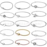 ราคา Pan Jiafan Pandora Di S925สร้อยข้อมือเงินสเตอร์ลิง DIYอย่าลังเลที่จะจับคู่กับลูกปัดสร้อยคอตาแมว Neckeytuyujhy (18988153516)