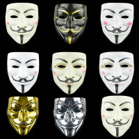 ราคา Zdamall Anonymous Vendetta Guy Fawkes Hacker Face Mask ผู้ใหญ่ฮาโลวีนแฟนซีปาร์ตี้ Halloween fancy party mask (9939543008)