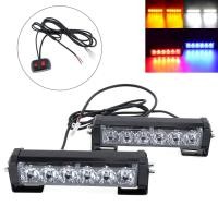 ราคา 36วัตต์12โวลต์ S Trobe รถไฟเตือน LED กลางวันวิ่งไฟฉุกเฉินสำหรับรถบรรทุก รถจักรยานยนต์ รถยนต์ แสงสีฟ้า (16601603498)