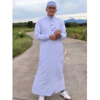 ราคา เสื้อโต๊ปสีขาว ชุดโต๊ปชาย ชุดมุสลิมชาย โต๊ปสีขาว (15890929781)