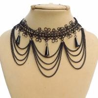 ราคา สร้อยคแฟชั่น โชคเกอร์ ลูกไม้ สร้อยปลอกคอ สร้อยคอโชคเกอร์ สร้อยคอออกงาน (101030367)