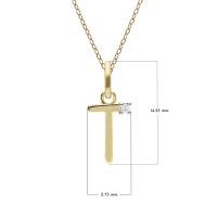 ราคา Gemondo จี้ทองคำแท้ 9 กะรัต 9K ตัวอักษร A B C D E F H J K M N O P R S T V W Y Z ประดับเพชรแท้ หรือ พลอยแท้ จี้ทองคำ จี้ทองแท้ จี้พลอย จี้พลอยแท้ จี้เพชรแท้ (12419385636)