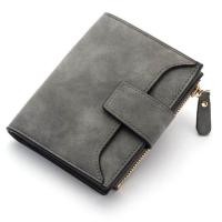 ราคา New Leather Women Wallet Hasp Small and Slim Coin Pocket Purse Women Wallets Cards Holders Luxury Brand Wallets Designer Purse (20130432269)