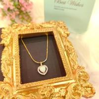 ราคา สร้อยคอเงินชุบทอง จี้พลอย 9k หัวใจพลอย 0 18 0 2 กรัม ทองคำแท้ 37 5 มีใบรับประกัน (16448998162)