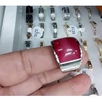 ราคา แหวน convex เงินพลอยชมพู สแตนเลสแท้100 แหวนเท่ๆ แหวนผู้ชาย แหวนพลอย แหวนสแตนเลส (21140982517)