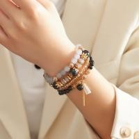 ราคา สร้อยข้อมือลูกปัดแก้วคริสตัลโบฮีเมียนโบฮีเมียน4ชิ้น เซ็ตสร้อยข้อมือลูกปัดยืดหยุ่นหลายชั้นสำหรับผู้หญิงของขวัญเครื่องประดับโบฮีเมียน (21338163612)