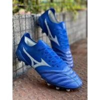 ราคา Mizuno สีน้ำเงินขาว รองเท้าสตั๊ดสีน้ำเงินขาวงาน made in Japan งานหนังวัวฟอกนิ่มสินค้าคุณภาพสูงตรงปกแท้ 100 พร้อมส่งพร้อมกล่องใส่ไม่พอดี เปลี่ยนไซส์ได้ (15285770169)