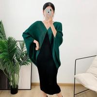 ราคา เดรสจับจีบสีส้มคอวีแขนสามส่วนค้างคาวแฟชั่นสไตล์อารมณ์ YS8257 1เสื้อทรงกิโมโน (17403514213)