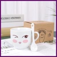 ราคา แก้ว แก้วยิ้ม แก้วเซรามิค แก้วกาแฟ แก้วกาแฟ ถ้วยกาแฟ แก้วชา แก้วน้ำ แก้วคู่รัก สินค้าพร้อมส่ง (18310245681)