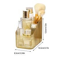 ราคา กล่องพลาสติกใส่ของจุกจิกที่เก็บกล่องเก็บของเครื่องสำอางค์บนโต๊ะกล่องจัดเก็บเครื่องประดับเครื่องสำอางสำหรับจัดระเบียบห้องน้ำ (21358747951)