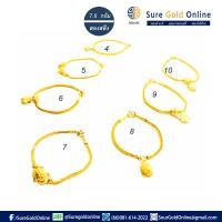 ราคา สร้อยข้อมือทองคำเเท้ 96 5 น้ำหนัก 7 6 กรัม สองสลึง ลายใหม่ เลือกแบบ และเช็คความยาว จาก ตัวเลขด้าน ข้างฯ (725950971)
