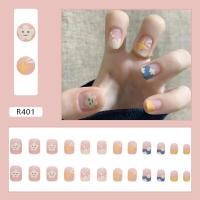 ราคา พร้อมส่ง เล็บปลอมสำเร็จรูป เล็บปลอมกันน้ำ เล็บปลอมสำเร็จรูปกล่องละ 24 ชิ้น เล็บปลอมทาสีแล้ว เล็บปลอมสำเร็จรูป อุปกรณ์ทำเล็บ (15821751312)