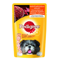 ราคา ฟรี วันที่ 2 4 ก พ 67 Mars Pedigree wet dog food pouch เพดดิกรี เพาซ์ อาหารสุนัขแบบเปียก ชนิดซอง 130g (18963583615)