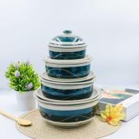 ราคา ถ้วยฝาปิด ครบชุด ขนาด 4 7 นิ้ว ถ้วย ถ้วยเซรามิค ถ้วยมีฝาปิด ถ้วยเข้าไมโครเวฟได้ จานชามเซรามิค (20793109016)