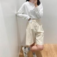 ราคา Uniqlo Sanlitun produces 2022 new summer joint model quick drying elastic lightweight wrinkled casual shorts for women 448575 (20393610409)