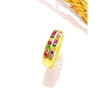 ราคา แหวนนพเก้า 2แถว ทองเหลืองแท้ (19207866758)