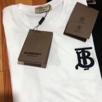 ราคา Burberry Burberry Tag Collar Label เสื้อยืดลําลอง ผ้าฝ้าย แขนสั้น คอกลม ปักลายตัวอักษร TB ทรงหลวม ขนาดใหญ่ สําหรับผู (17293330456)