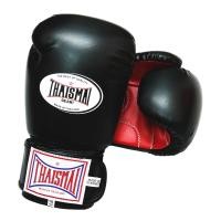 ราคา Thaismai BG124 นวมชกมวย นวมซ้อมมวย อุปกรณ์มวยไทย นวมต่อยมวย นวม หนังเทียม ดำ แดง Boxing Gloves PU Two tone Black Red THAIFIGHTPRO (6144302193)