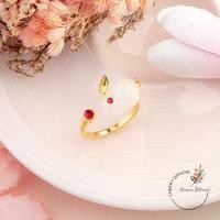 ราคา แหวนหินมงคล แหวนแฟชั่น หินธรรมชาติ ลายกระต่าย ฟรีไซต์ พร้อมส่ง (19493288230)