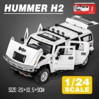 ราคา รถบรรทุก1 24หล่อเหล็ก H2รถบรรทุกโมเดลรถยนต์สำหรับยานพาหนะ Kids Toys งานอดิเรกของ LEO (20224021042)