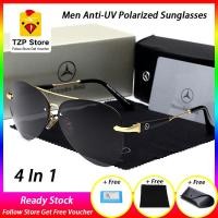 ราคา ซื้อ 1 แถม 3 tzp ร้านค้าขายร้อนหรูหรา Benz ผู้ชายแว่นกันแดดแว่นกันแดด P olarized ป้องกันรังสียูวีชายขับรถแว่นตา พร้อมสต็อก (2259524748)