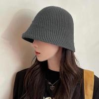ราคา Bucket Hat Womens Korean Style Internet Celebrity Knitted Face Covering Small Bucket Hat Autumn And Winter Japanese Style Stripe Bell Shaped Bucket Hat ye (21199767964)