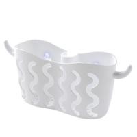 ราคา 1ชิ้นที่จัดเก็บอ่างล้างจานตะกร้าแขวนเก็บของพลาสติกที่ใส่ฟองน้ำอเนกประสงค์ชั้นวางท่อระบายน้ำแบบดูดสบู่ (21198381951)