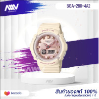 ราคา Casio Baby G นาฬิกาข้อมือผู้หญิง สายเรซิ่น รุ่น BGA 280 BGA 280 4A2 ของใหม่ของแท้100 ประกันศูนย์เซ็นทรัลCMG 1 ปี (13681586959)