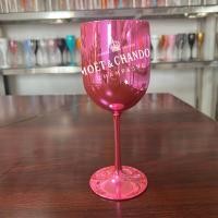 ราคา Moet Chandon Champagne Flute Steel Goblet Champagne Cup Wine Glass tail Glass Creative Metal Wine Glass for Bar Restaurant (20419669137)